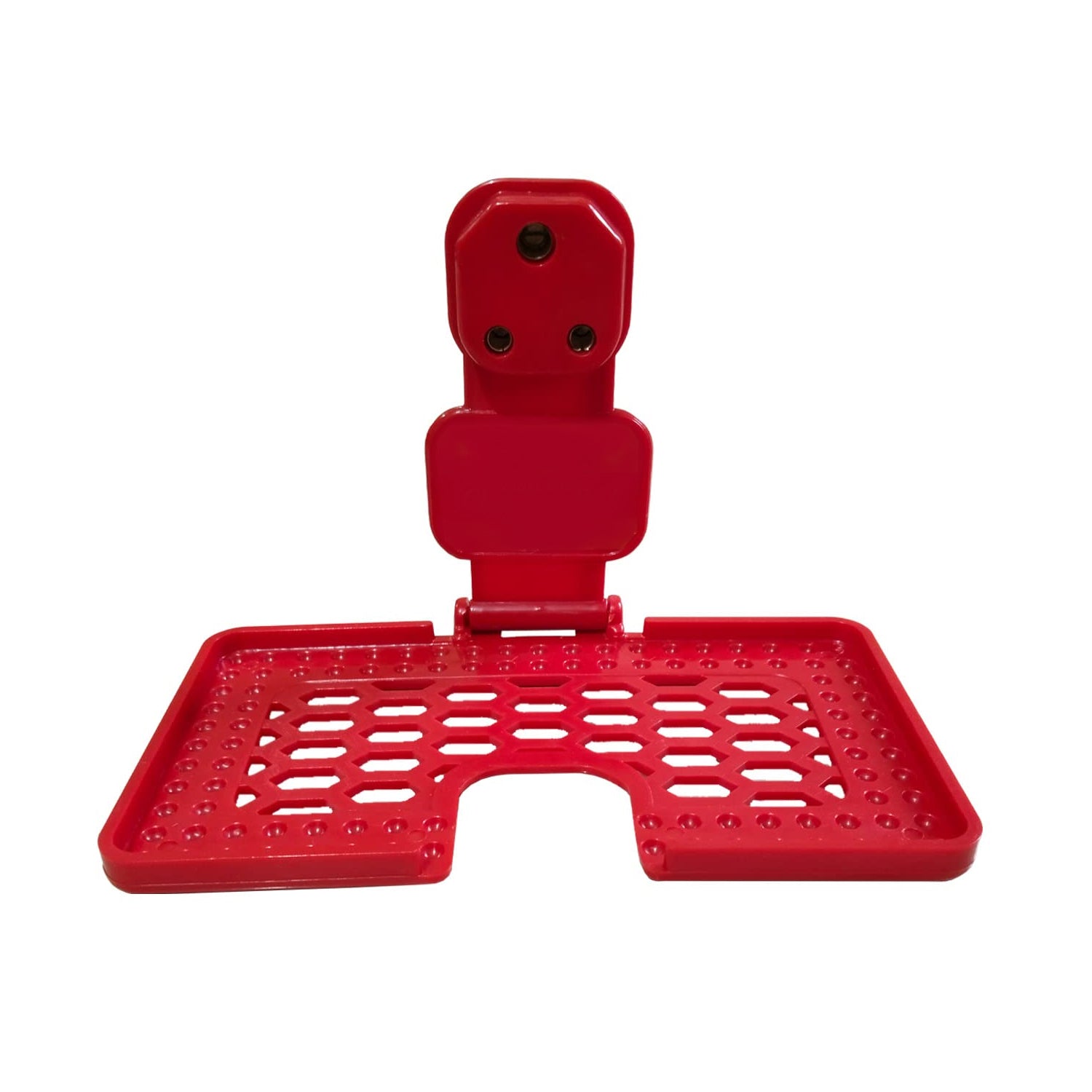 6496 Multi-Purpose Wall Holder Stand for Charging Mobile Just Fit in Socket and Hang (Red) DeoDap 6496 Multi-Purpose Wall Holder Stand for Charging Mobile Just Fit in Socket and Hang (Red) DeoDap